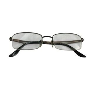 Ray-Ban RB6163 2576 Eyeglasses Half Rim Black Rectangular FRAMES ONLY